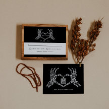 Gothic'結婚 Skeleton HandsのQR結婚コードRSVP