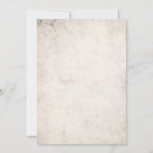 Gothic Alternative Girl Baby Shower Invitation 招待状 (裏面)