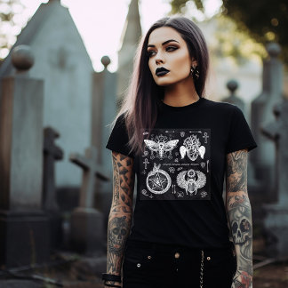 Gothic and Witchy Symbols Tシャツ