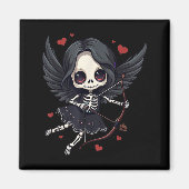 Gothic Anime Skeleton Cud – Dark Valentine Kawaii  マグネット (正面)