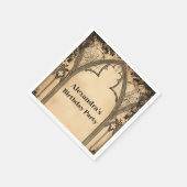 Gothic Arch Midnight Birthday スタンダードカクテルナプキン (角)