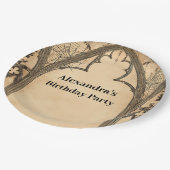 Gothic Arch Midnight Birthday ペーパープレート (アングル)