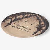 Gothic Arch Midnight Birthday ペーパープレート (アングル)