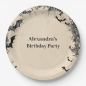 Gothic Arch Midnight Birthday ペーパープレート (正面)