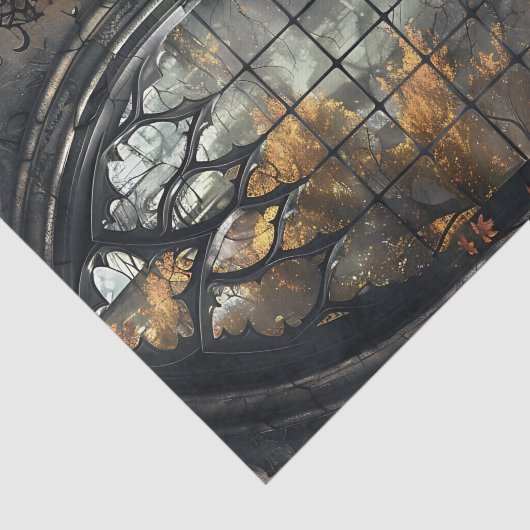 Gothic Arched Window by lamplight Decoupage 薄葉紙 (詳細)