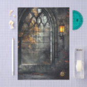 Gothic Arched Window by lamplight Decoupage 薄葉紙 (クラフト)