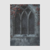 Gothic Arched Window trailing ivy Decoupage 薄葉紙 (正面)