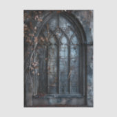 Gothic Arched Window trailing ivy Decoupage 薄葉紙 (正面)