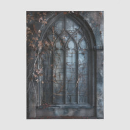 Gothic Arched Window trailing ivy Decoupage 薄葉紙
