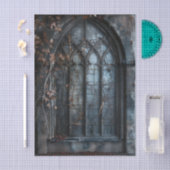 Gothic Arched Window trailing ivy Decoupage 薄葉紙 (クラフト)