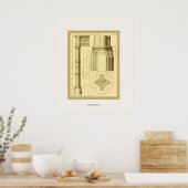 Gothic Architecture ~ Vintage Fine Art Print ポスター (キッチン)