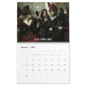 Gothic Art Styles Calendar カレンダー (2月 2027)