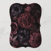 Gothic Aurelian Nightfall Wedding Invitation 招待状 (裏面)