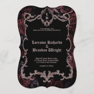 Gothic Aurelian Nightfall Wedding Invitation 招待状
