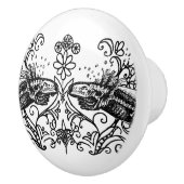 Gothic Axolotl Anatomy Ceramic Knob  セラミックノブ (右)