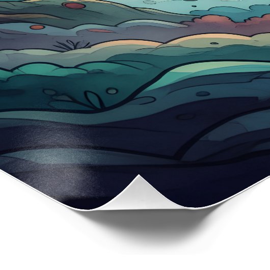 Gothic Baboon Dreamscape  ポスター (コーナー)