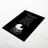 Gothic Baby Carriage 箔招待状 (回転した状態)