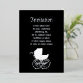 Gothic Baby Carriage 箔招待状 (立ち正面)