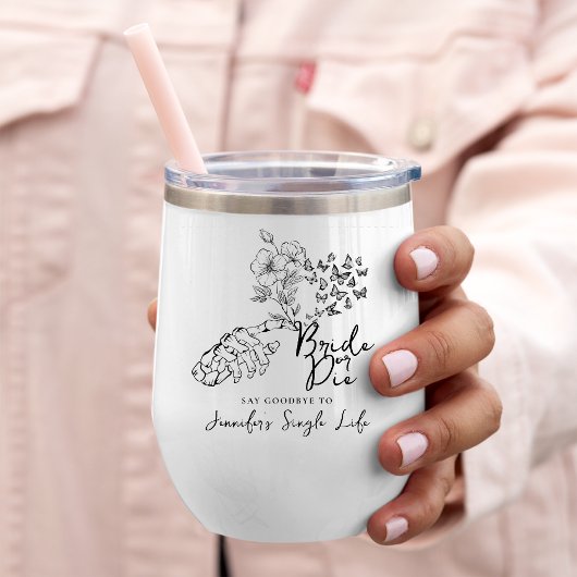 Gothic Bachelorette Party Floral Bride or Die