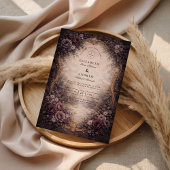 Gothic Baroque Rose Wedding 招待状