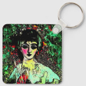 Gothic Beauty Portrait  キーホルダー (裏面)