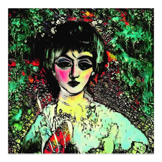 Gothic Beauty Portrait  フォトプリント (正面)