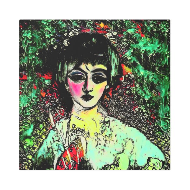 Gothic Beauty Portrait  メタルプリント (正面)