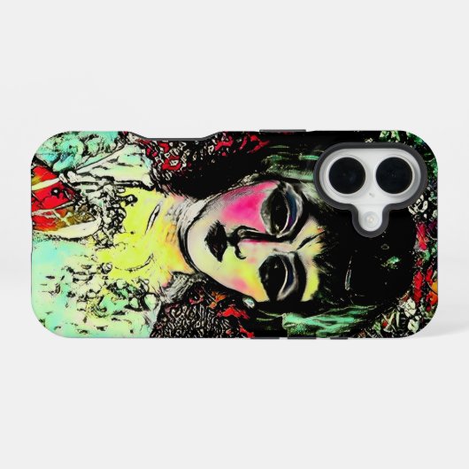 Gothic Beauty Portrait  iPhone 16ケース (裏面横)