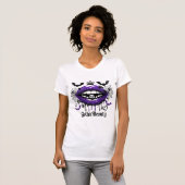 Gothic Beauty Purple Dripping Lips T-Shirt Tシャツ (正面フル)