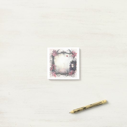 Gothic Beauty Sticky Notes ポストイット (デスク上)