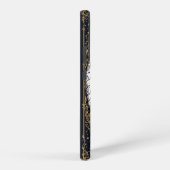 Gothic Black Cat and Candle Moonlit Frame Samsung Galaxyケース (右側面)