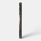 Gothic Black Cat and Candle Moonlit Frame Samsung Galaxyケース (左側面)