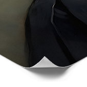 Gothic Black Cat In Dress Print, Dark Academia ポスター (角)