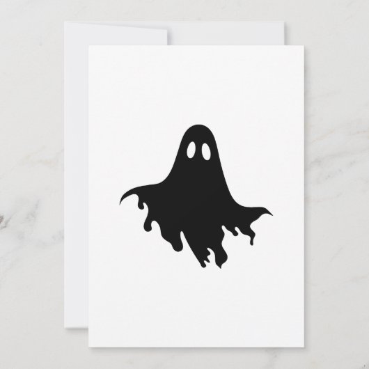 Gothic Black Crow Halloween Party 招待状 (裏面)
