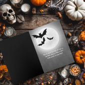 Gothic Black Crow & Tower Spooky Halloween Party カード