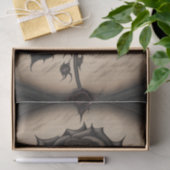 Gothic Black Flower Decoupage paper 薄葉紙 (ギフト)