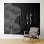Gothic Black Ghosts - Dark Moody Halloween タペストリー (インサイチュ(横))