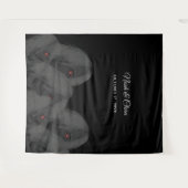 Gothic Black Ghosts - Dark Moody Halloween タペストリー (正面(横))