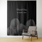 Gothic Black Ghosts - Dark Moody Halloween タペストリー (インサイチュ)