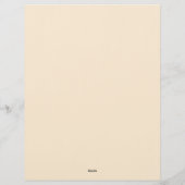 Gothic Black Heart Stationery Paper レターヘッド (裏面)