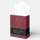 Gothic Black Raven & Black Roses Wine Wedding フェイバーボックス (オープン)