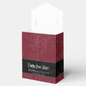 Gothic Black Raven Wine Darkly Ever After Wedding フェイバーボックス (オープン)