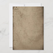 Gothic Black Skull Antique Baby Shower Invitation 招待状 (裏面)