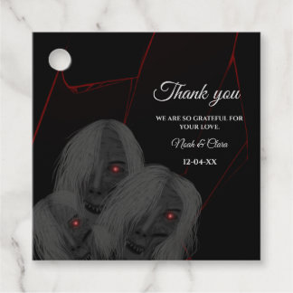 Gothic Black White Ghosts - Dark Moody Halloween  フェイバータグ