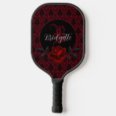 Gothic Bloody Rose Monogram ピックルボールラケット (裏面)
