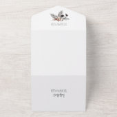 Gothic Boho All in One Wedding Invite オールインワン招待状 (外側)