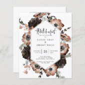Gothic Boho Save the Date  (正面/裏面)