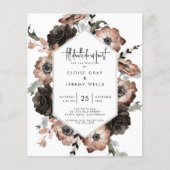 Gothic Boho Save the Date  (正面)