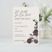Gothic Bone and Burgundy Til Death Save the Date セーブザデート (スタンド正面)