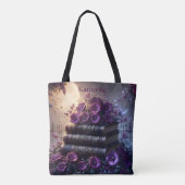 Gothic Book Purple Floral トートバッグ (裏面)